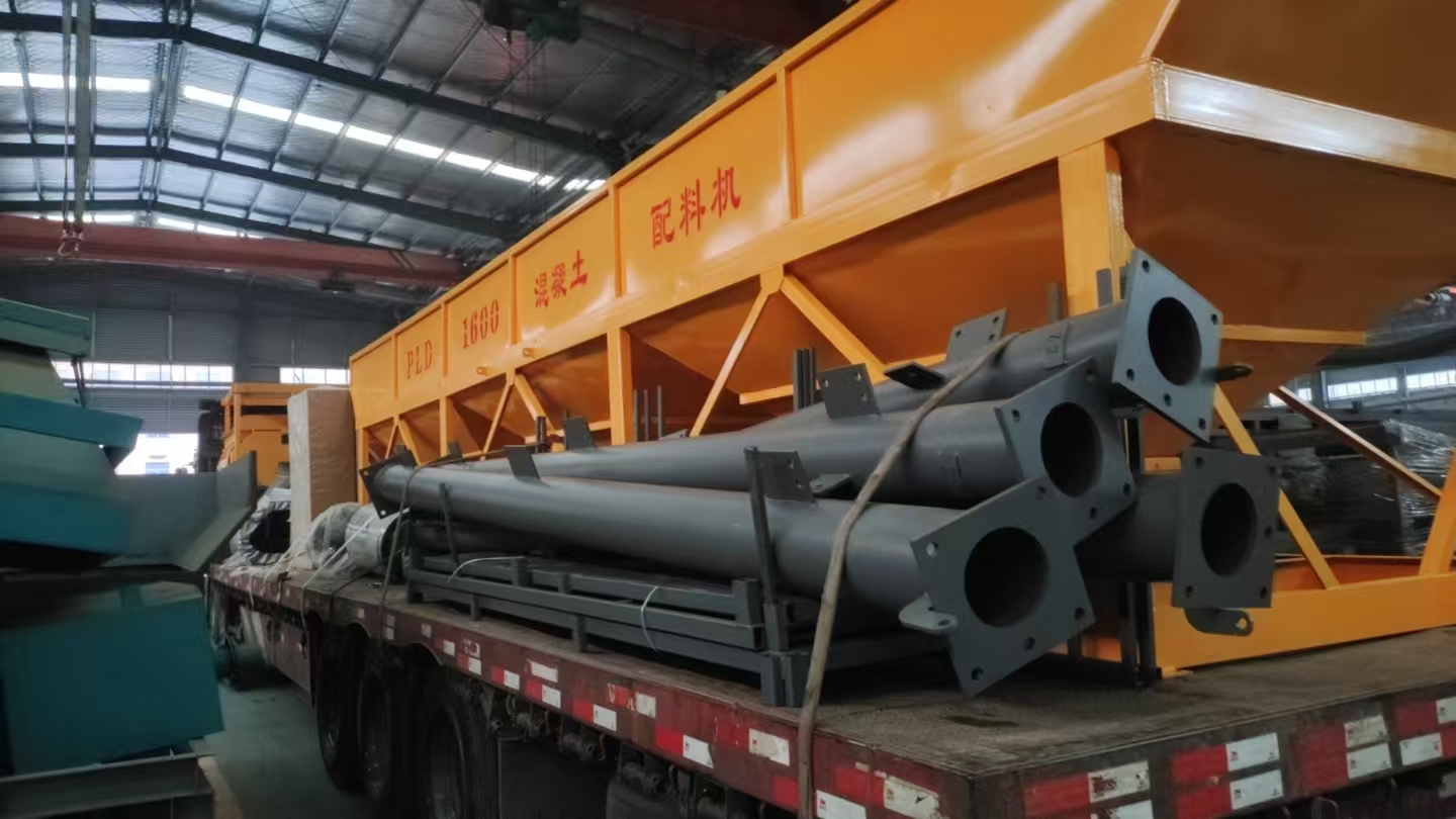 HZS50混凝土攪拌站發往吉林
